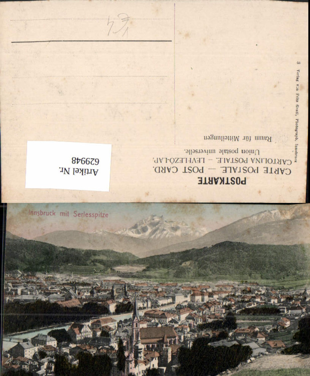 Alte Ansichtskarte – Old Postcard