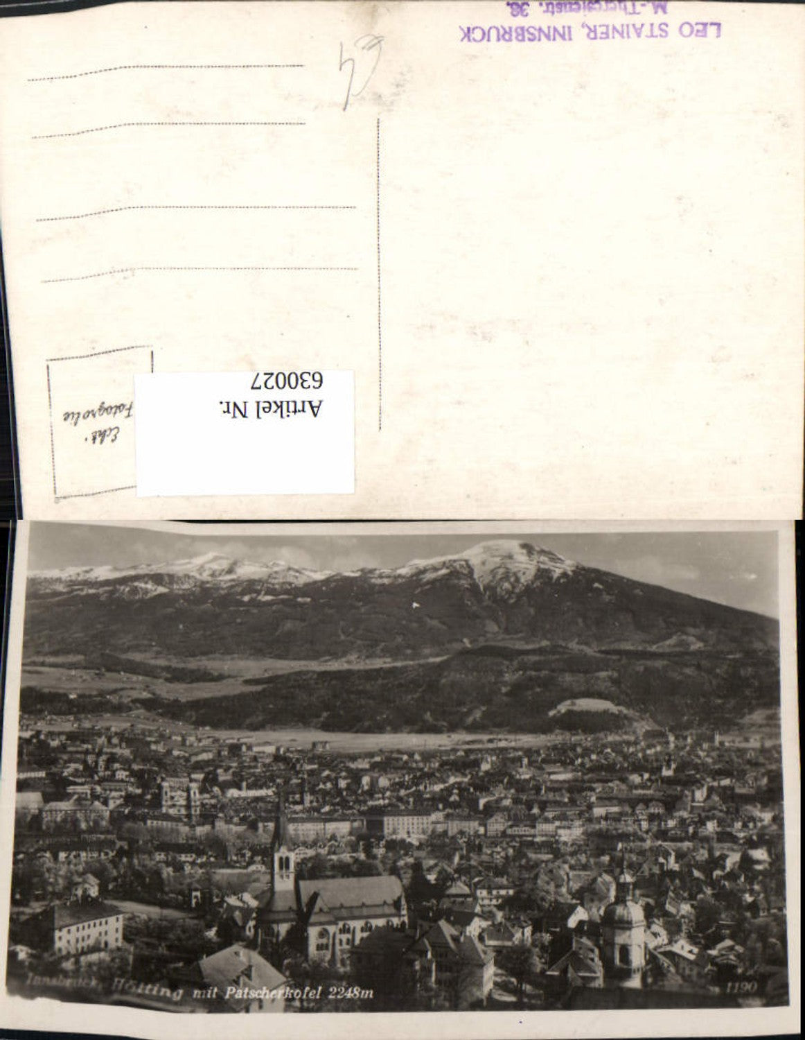 Alte Ansichtskarte – Old Postcard