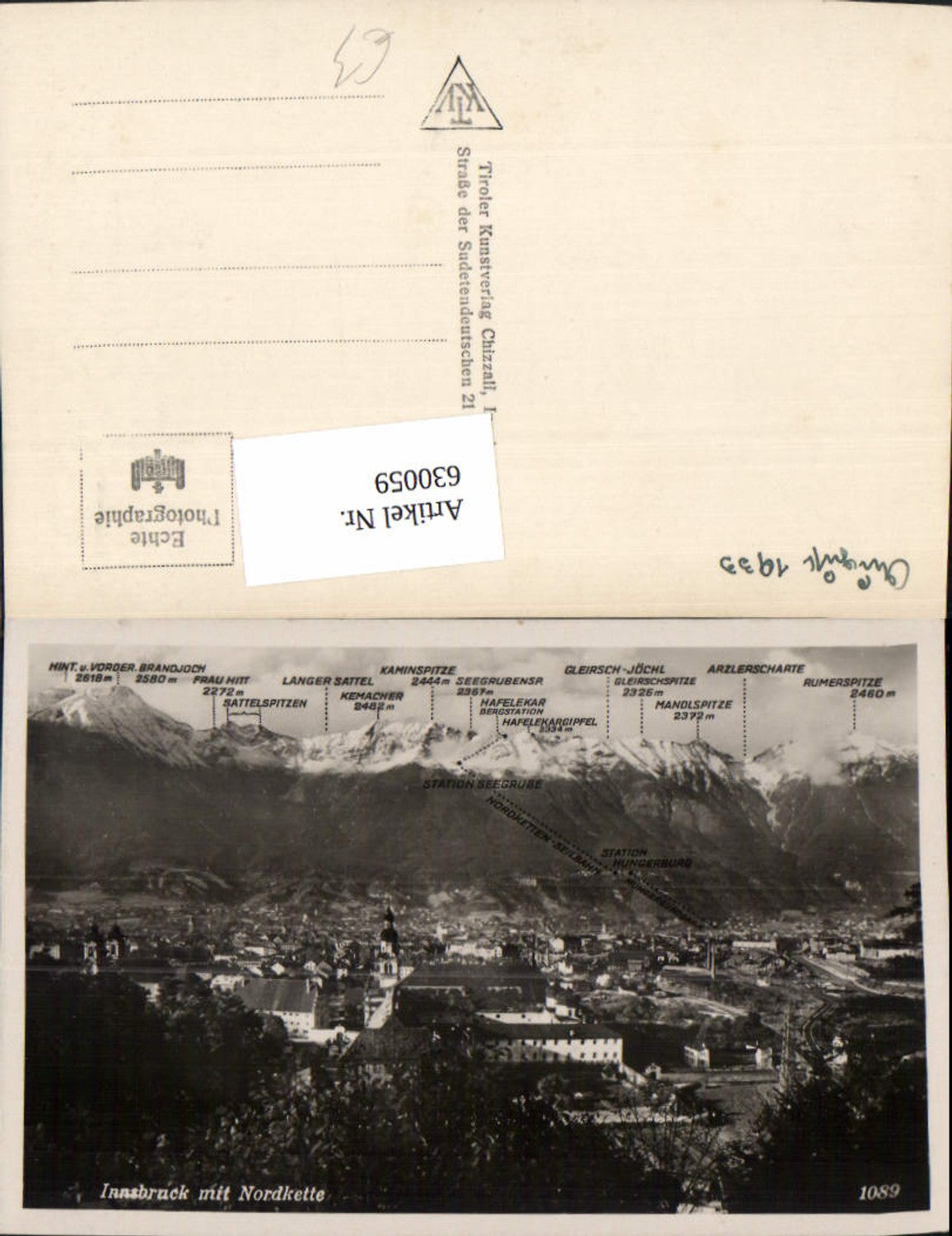 Alte Ansichtskarte – Old Postcard