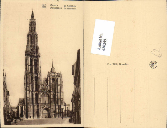 630249,Anvers Antwerpen La Cathedrale De Hoofdkerk Belgium
