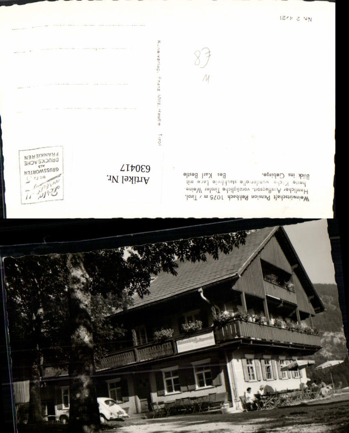 Alte Ansichtskarte – Old Postcard