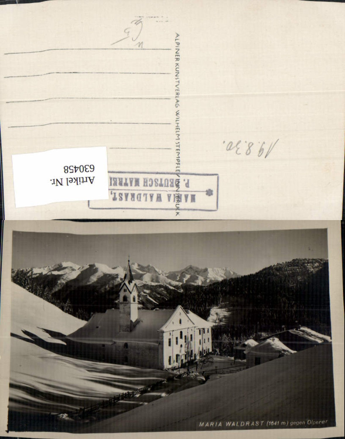 Alte Ansichtskarte – Old Postcard