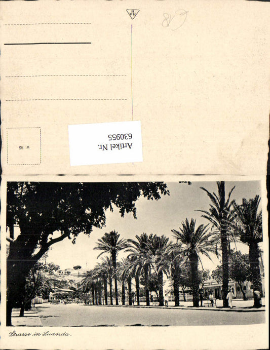 630955,Foto Ak Africa Strasse in Luanda Angola