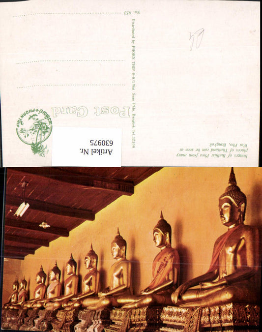 630975,Bangkok Wat Pho Images of Budhist Phra from many places of Thailand