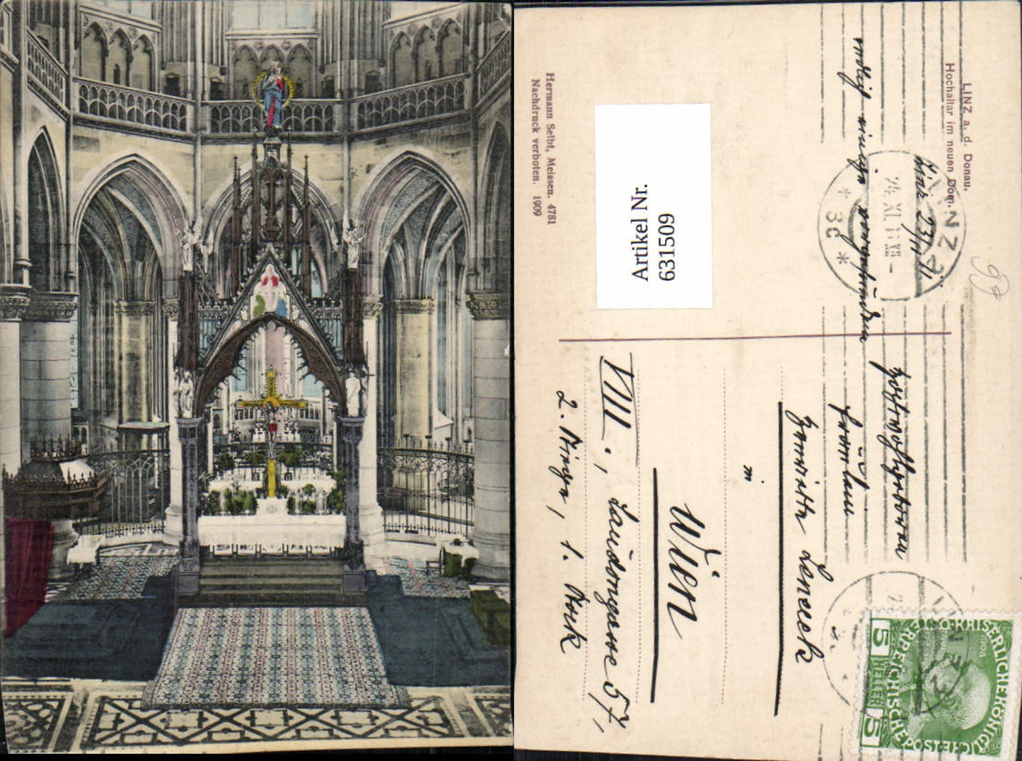 631509,Linz an der Donau Hochaltar im neuen Dom pub Hermann Seibt 4781