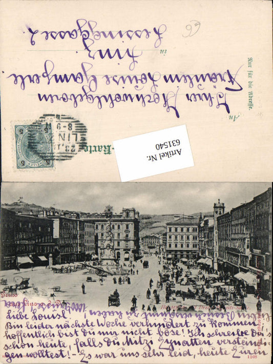 631540,Linz an der Donau Hauptplatz 1899