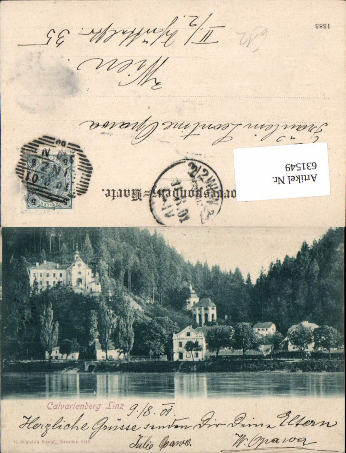 631549,Linz an der Donau Calvarienberg 1901