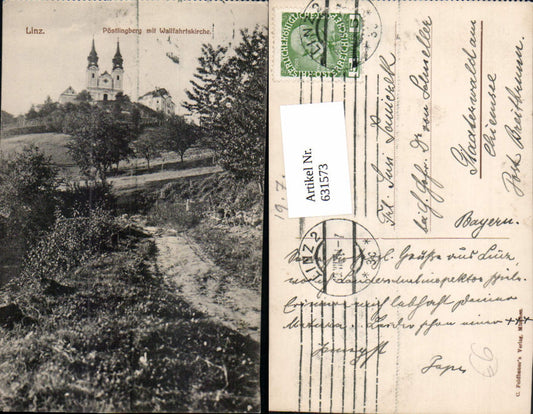 631573,Linz an der Donau Pöstlingberg Kirche Wegpartie