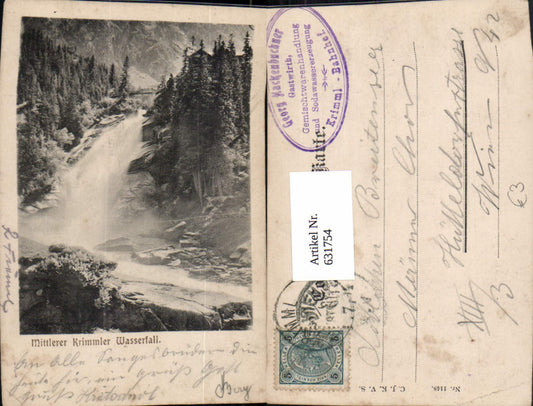 631754,Krimml Mittlerer Krimmler Wasserfall