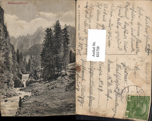 631759,Gosau Gosauschlucht pub F. E. Brandt 1955