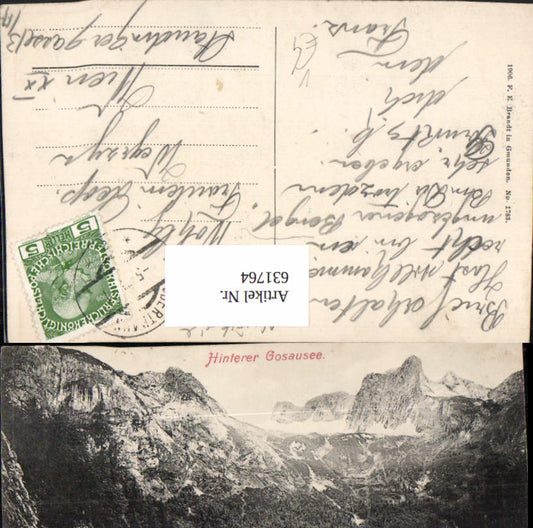 631764,Gosau Hinterer Gosausee pub F. E. Brandt 1783