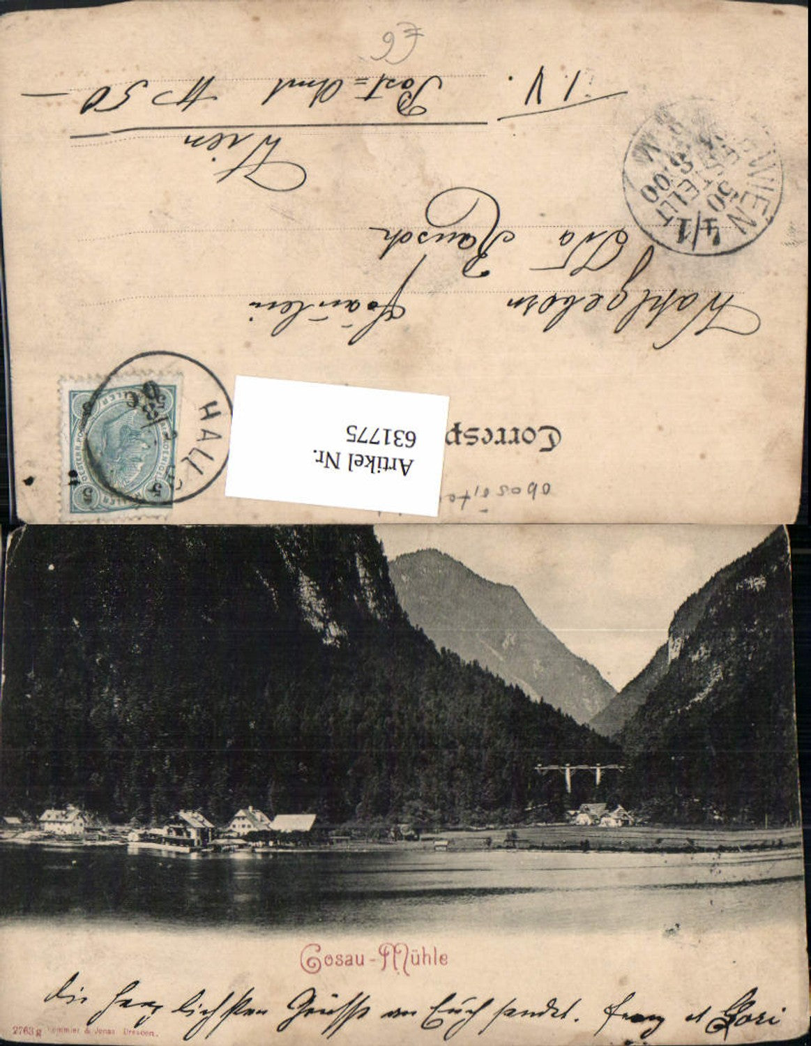 631775,Hallstatt Gosaumühle