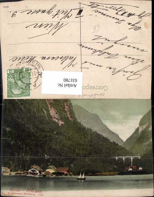 631780,Hallstatt Gosaumühle Segelboot Boot