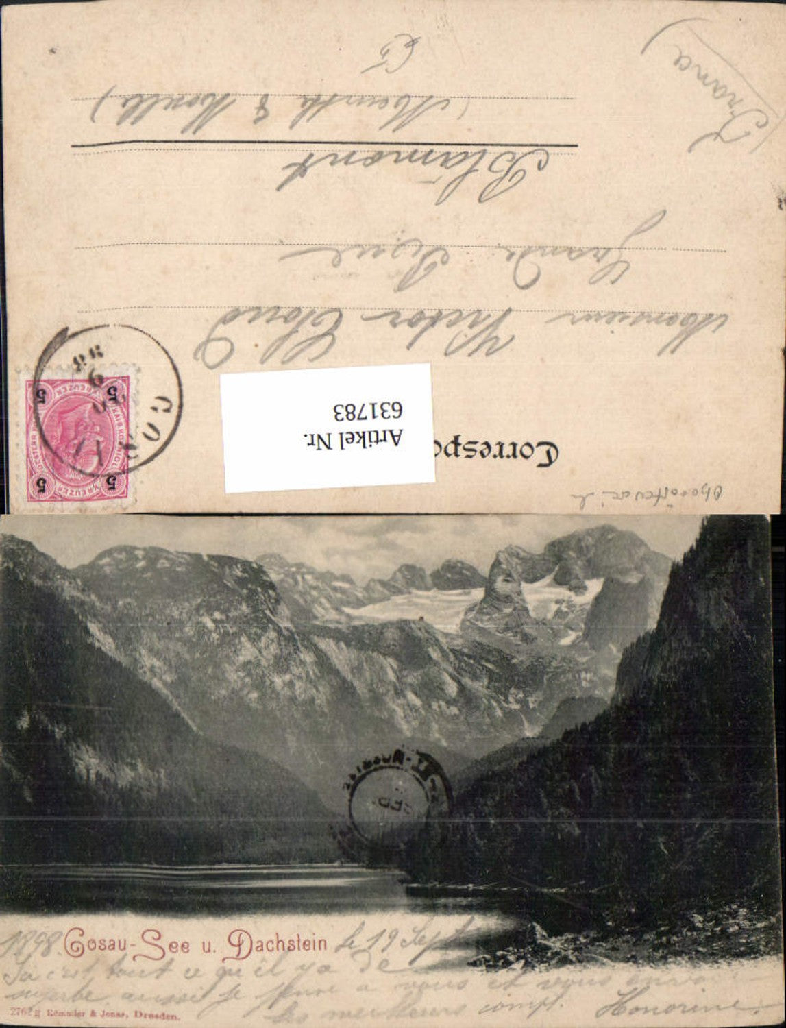 631783,Gosau Gosausee m. Dachstein