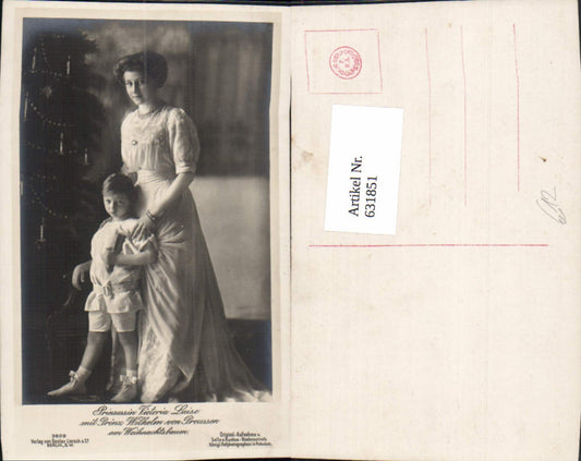 631851,Prinzessin Victoria Luise m. Prinz Wilhelm v. Preußen Adel Monarchie
