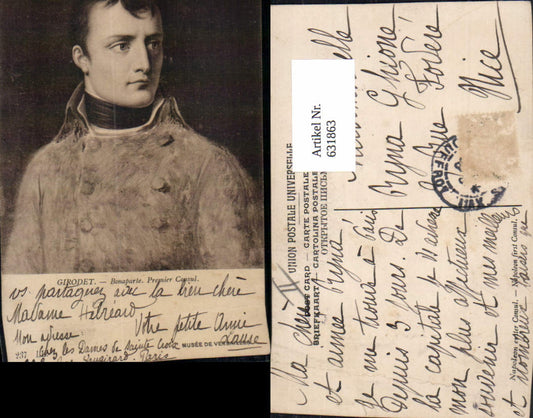 631863,Künstler Ak Girodet Napleon erster Consul Premier Consul France Adel Monarchie