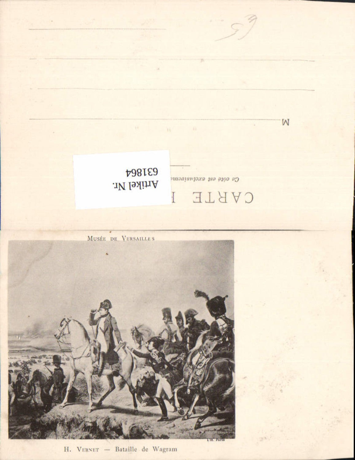 631864,Künstler Ak H. Vernet Bataille de Wagram Napoleon France Adel Monarchie