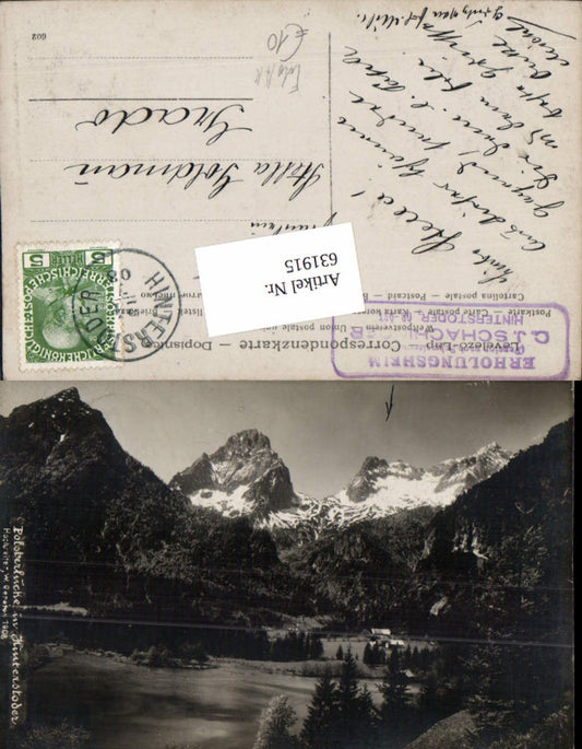 631915,tolle Foto-AK Hinterstoder Lahnteich Polsterlucke pub Hochreiter 1908