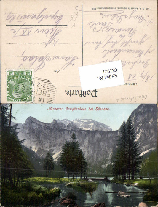 631921,Ebensee Hinterer Langbathsee pub Brandt 139