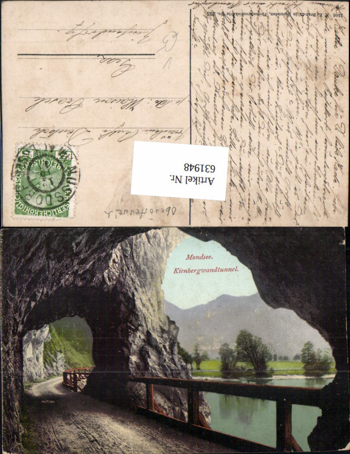 631948,Mondsee Kienbergwandtunnel Scharfling Kienberg pub Brandt 333