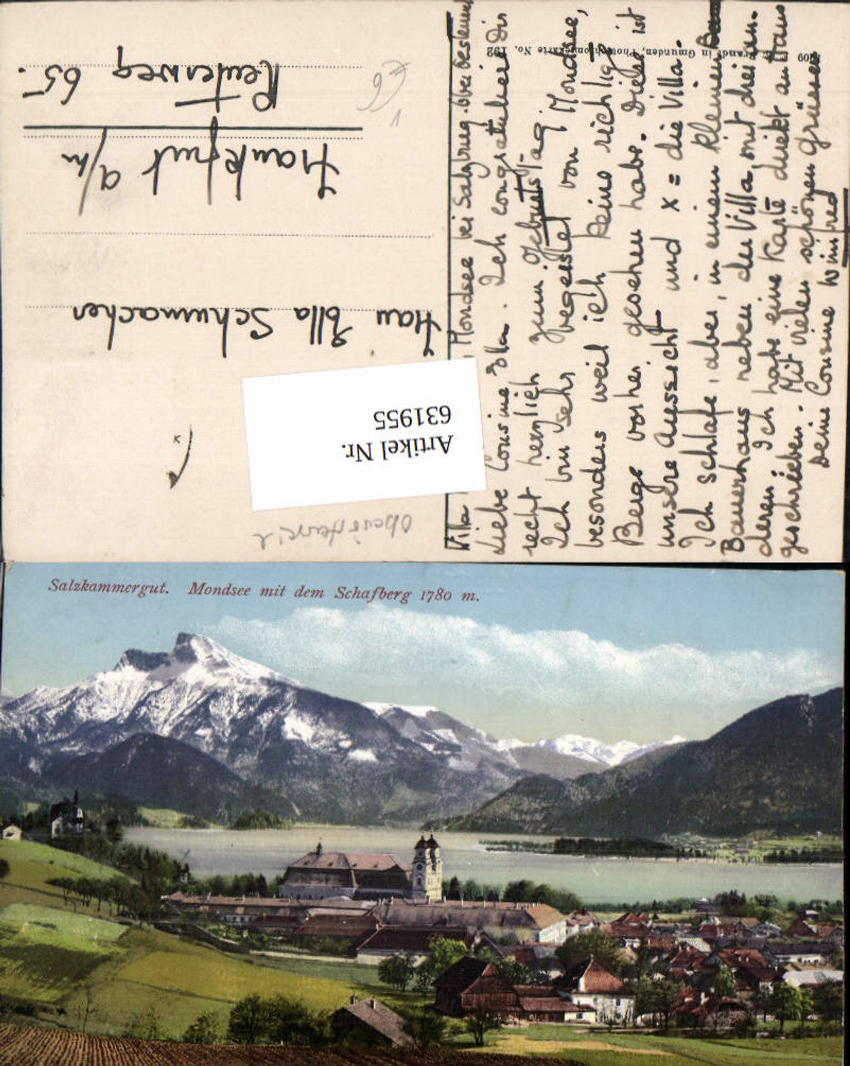 631955,Mondsee m. Schafberg pub Brandt 192