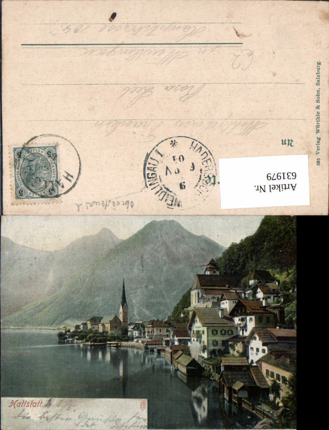 631979,Hallstatt am Hallstättersee Stp. Hadersdorf Weidlingau 1904