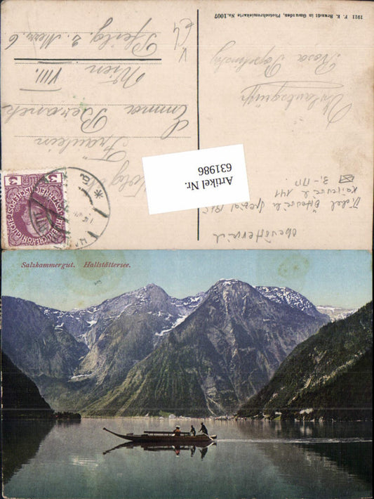 631986,Hallstatt am Hallstättersee Boot am See pub Brandt 1007