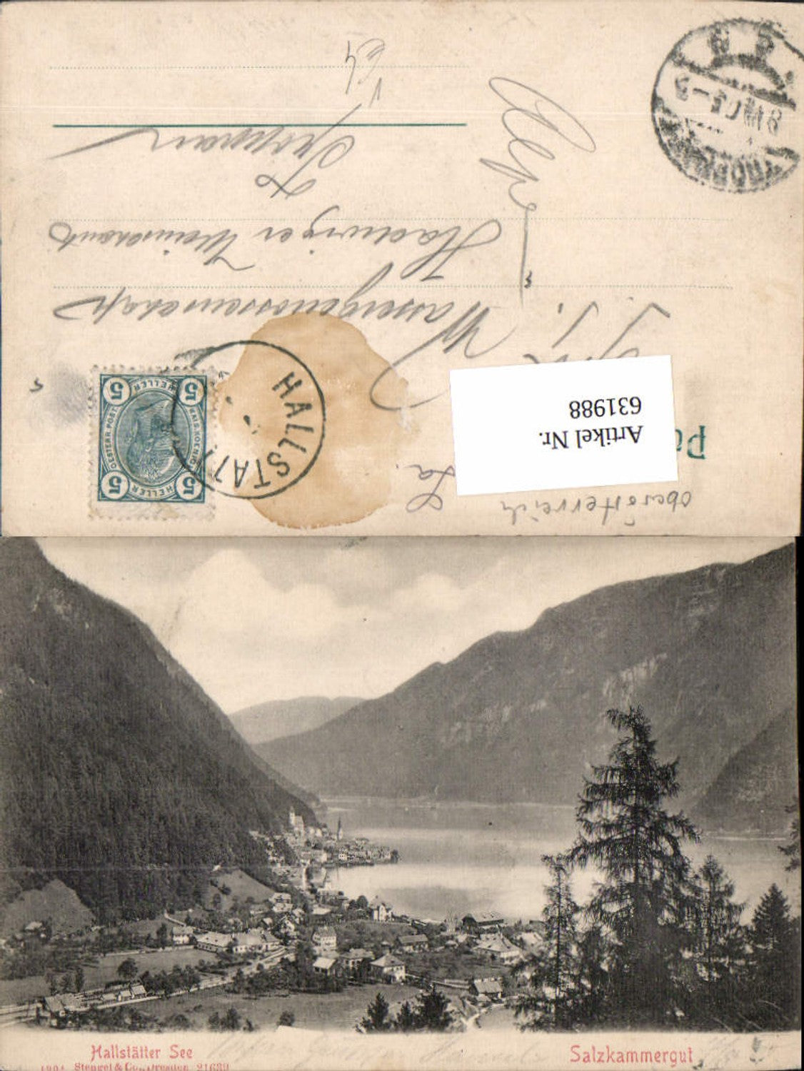 631988,Hallstatt am Hallstättersee Salzkammergut pub Stengel & Co. 21639