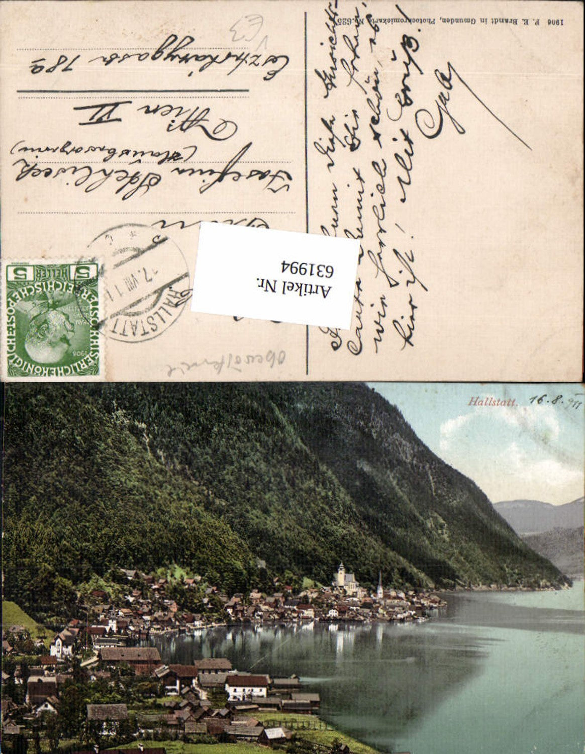 631994,Hallstatt am Hallstättersee pub Brandt 625