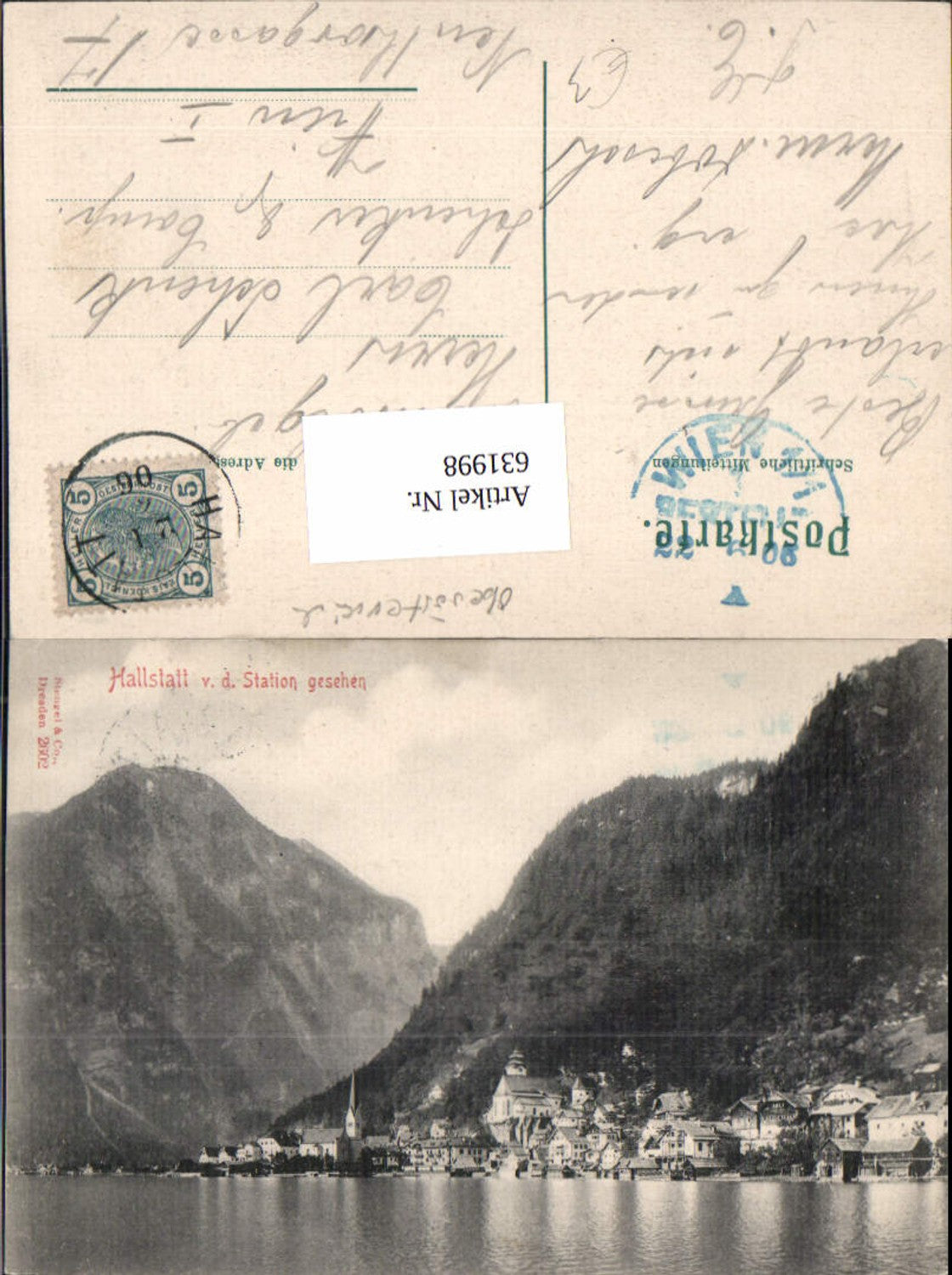 631998,Hallstatt am Hallstättersee v.d. Station pub Stengel & Co. 2602