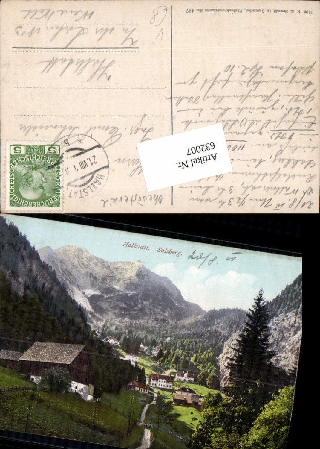 632007,Hallstatt am Hallstättersee Salzberg Bergbau pub Brandt  487