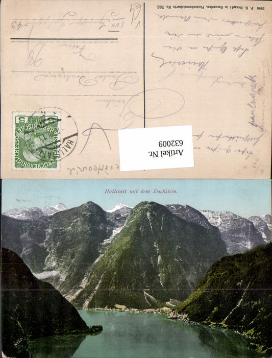 632009,Hallstatt am Hallstättersee m. Dachstein pub Brandt 766