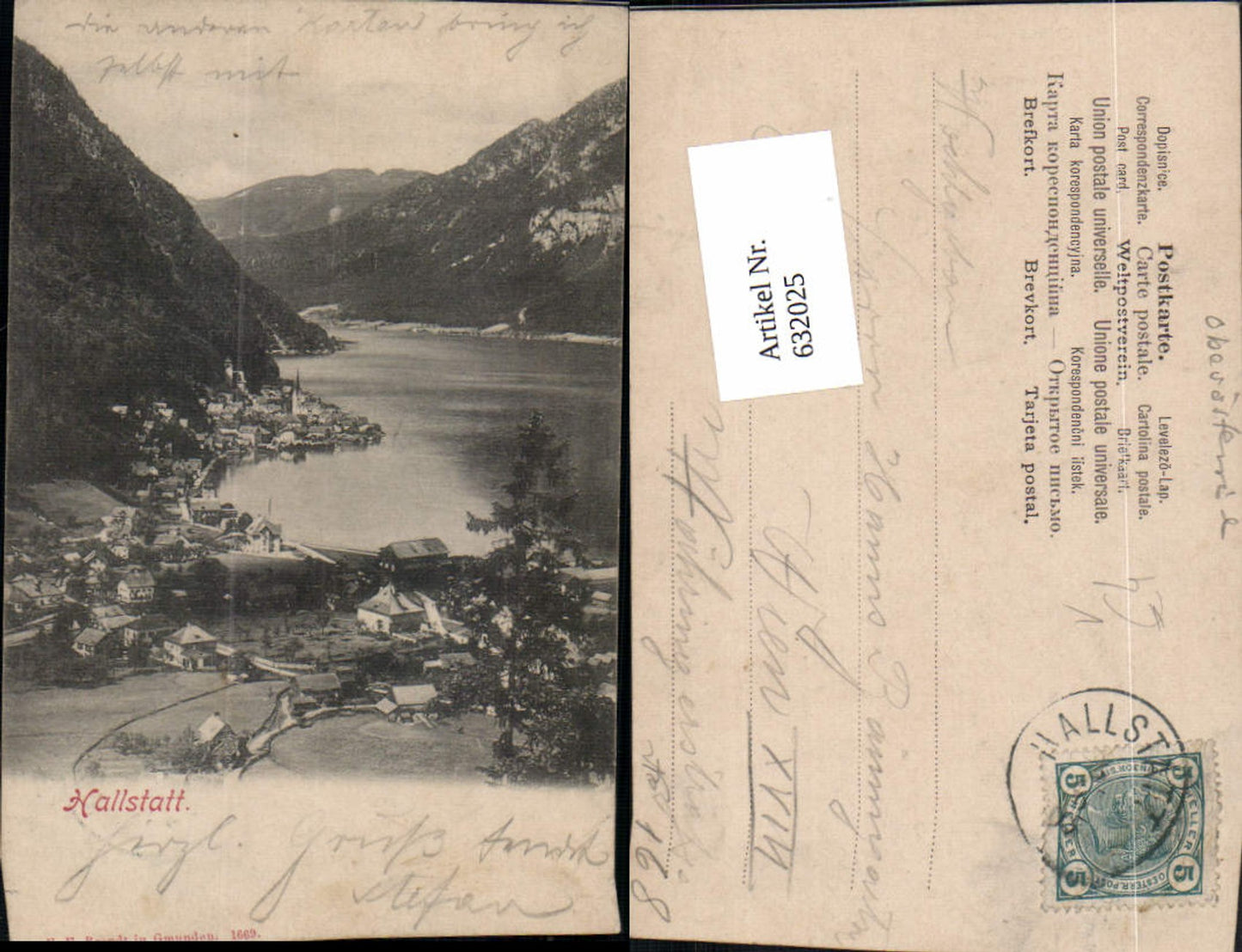 632025,Hallstatt am Hallstättersee pub Brandt 1669