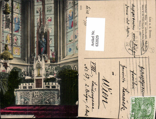 632029,Linz an der Donau Maria Empfängnis Dom Votiv Kapelle 1908