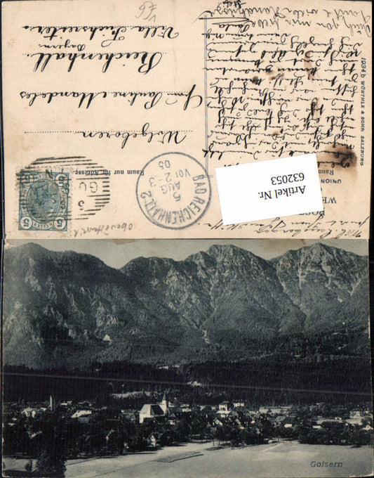 632053,tolle AK Goisern pub Würthle & Sohn 1934b