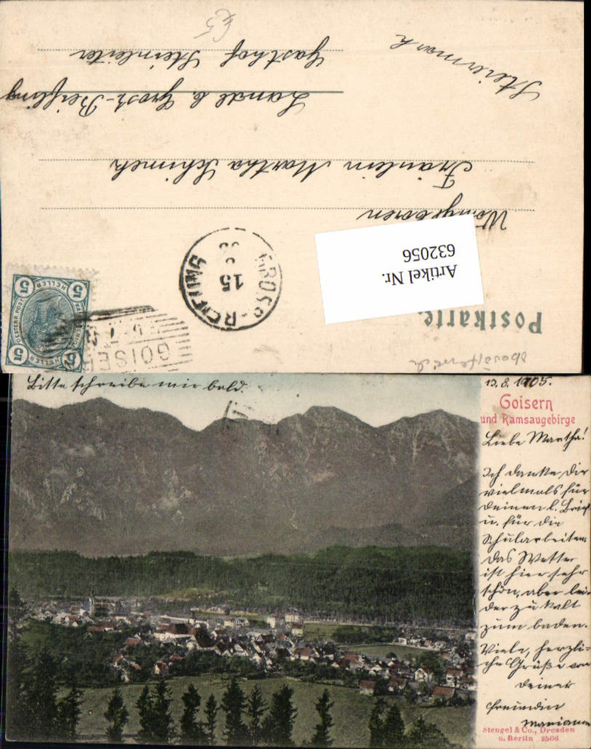 632056,Goisern und Ramsaugebirge pub Stengel & Co. 2566