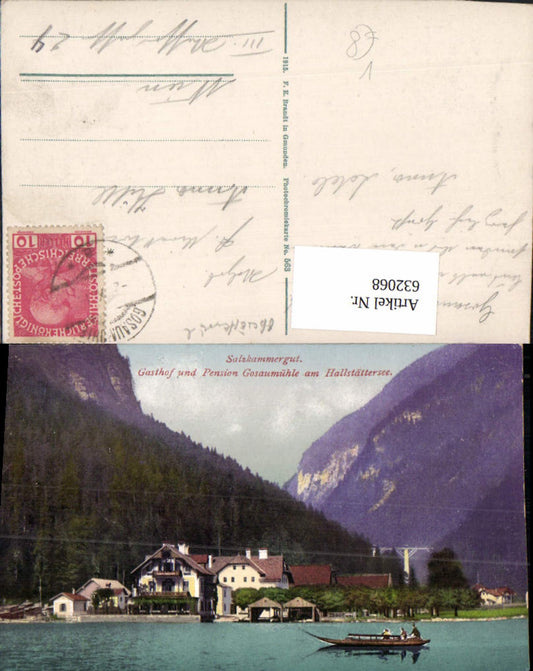 632068,Hallstatt Gosaumühle Pension Gasthaus Hallstättersee pub Brandt 563
