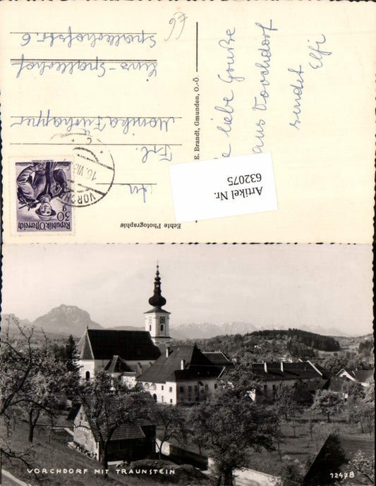 632075,Vorchdorf m. Traunstein Teilansicht