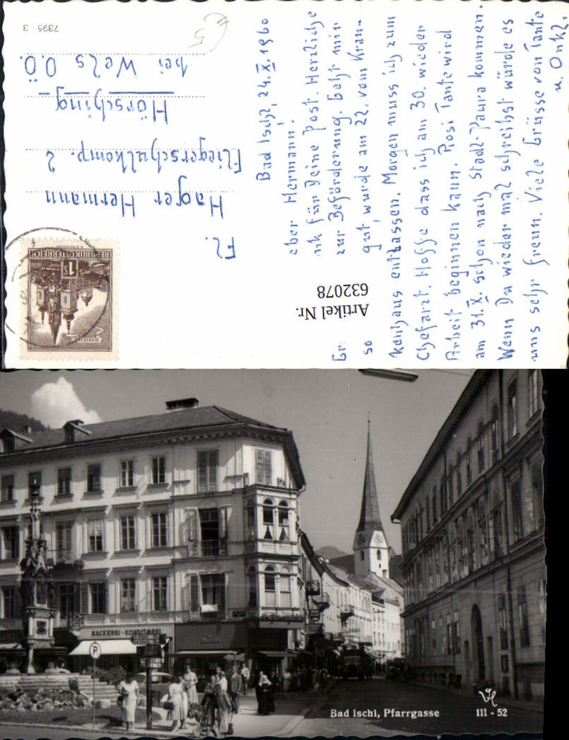 632078,Bad Ischl Pfarrgasse Bäckerei Palmers Geschäft