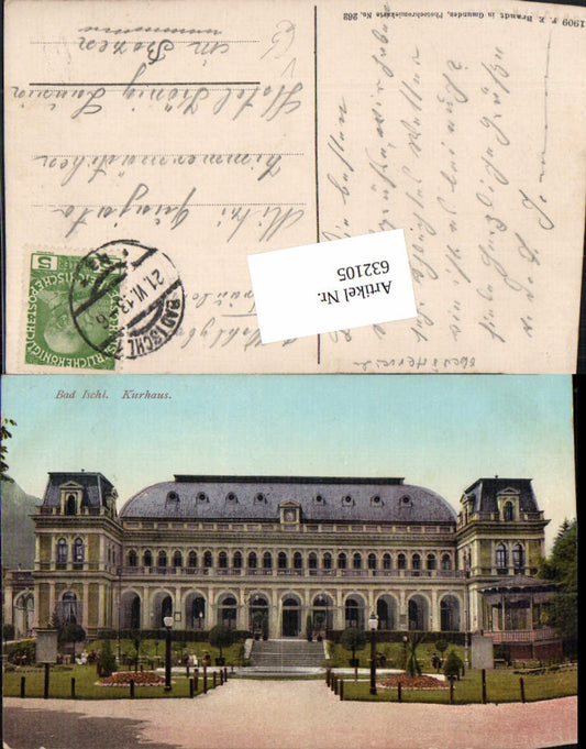 632105,Bad Ischl Kurhaus pub Brandt 262 n. Bozen