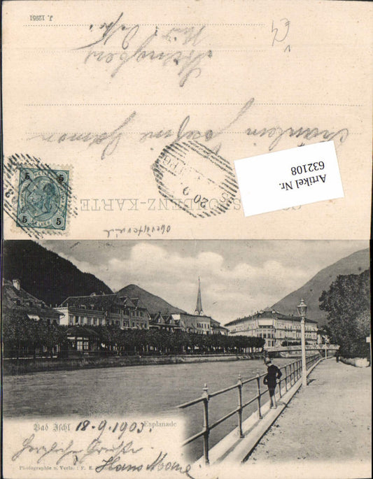 632108,Bad Ischl Esplanade Junge Laterne pub Brandt