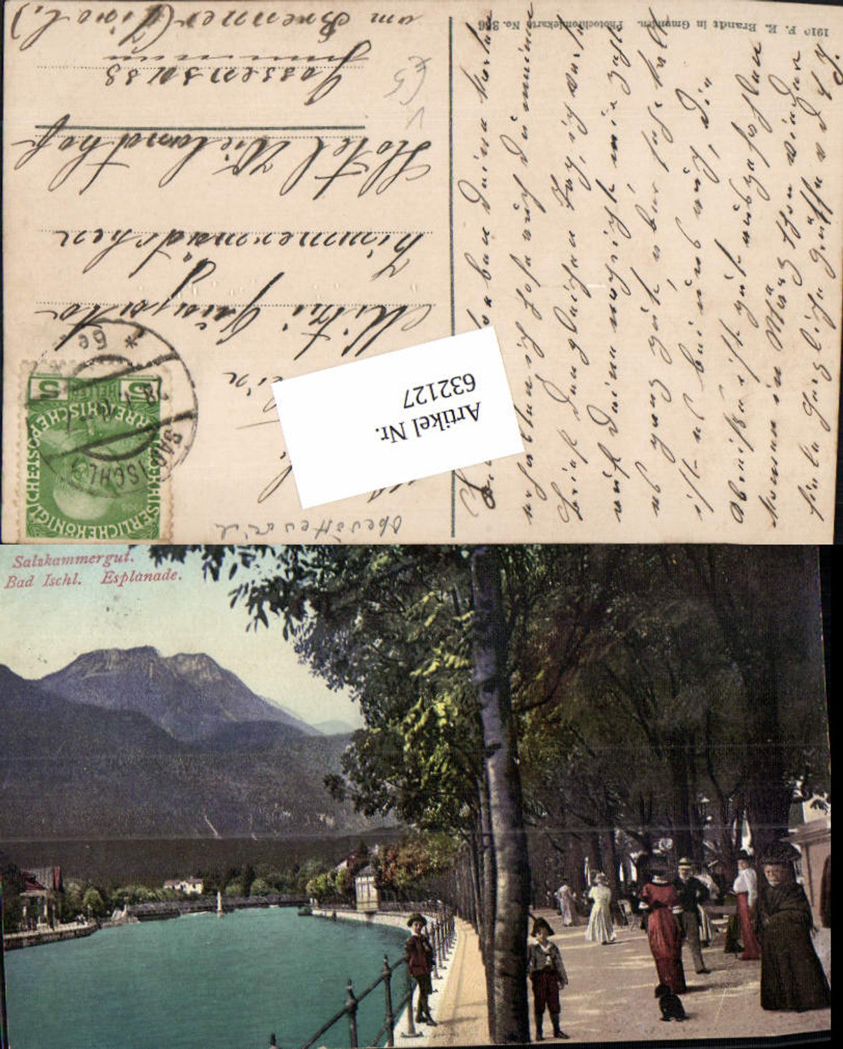 632127,Bad Ischl Esplanade Leute n. Gosensass pub Brandt 356