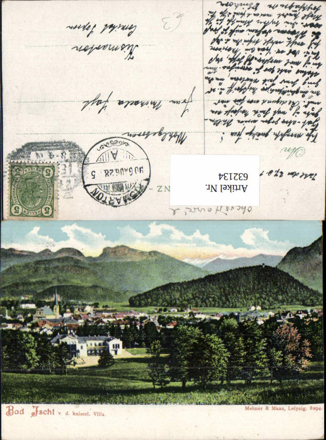 632134,Bad Ischl m. Kaiserlichen Villa pub Mehner & Maas 8294
