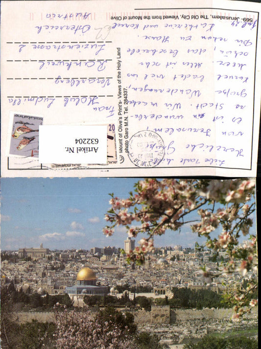 632204,Jerusalem The Old City Viewed from the Mount of Olive