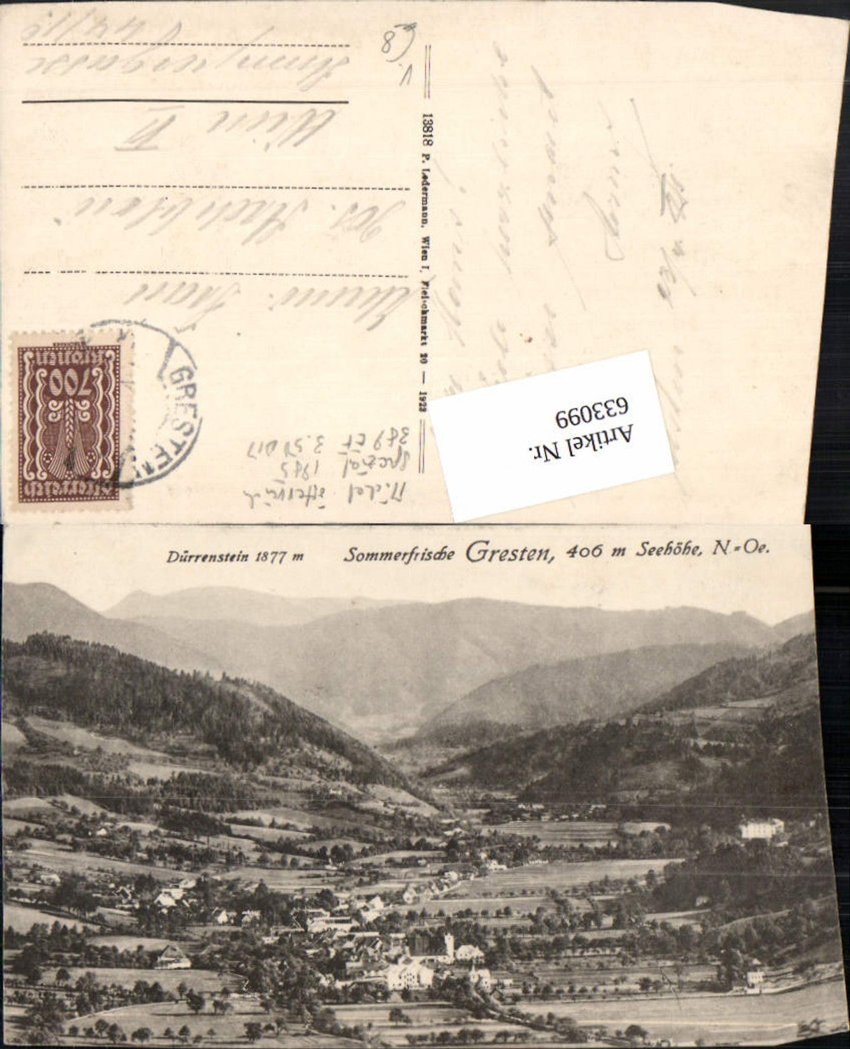 633099,Gresten m. Dürrenstein pub Ledermann 13818