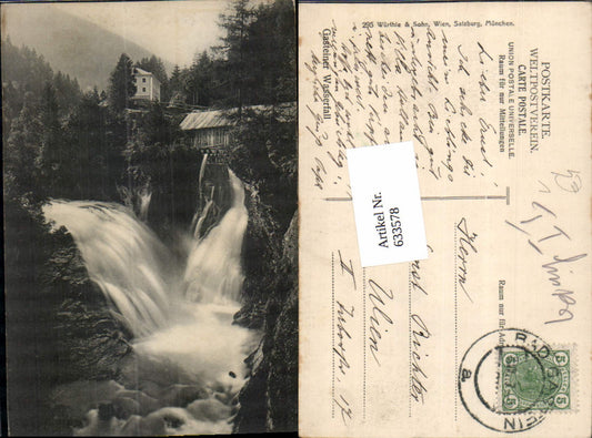 633578,Badgastein Bad Gastein Oberer Wasserfall Gasthaus Echo