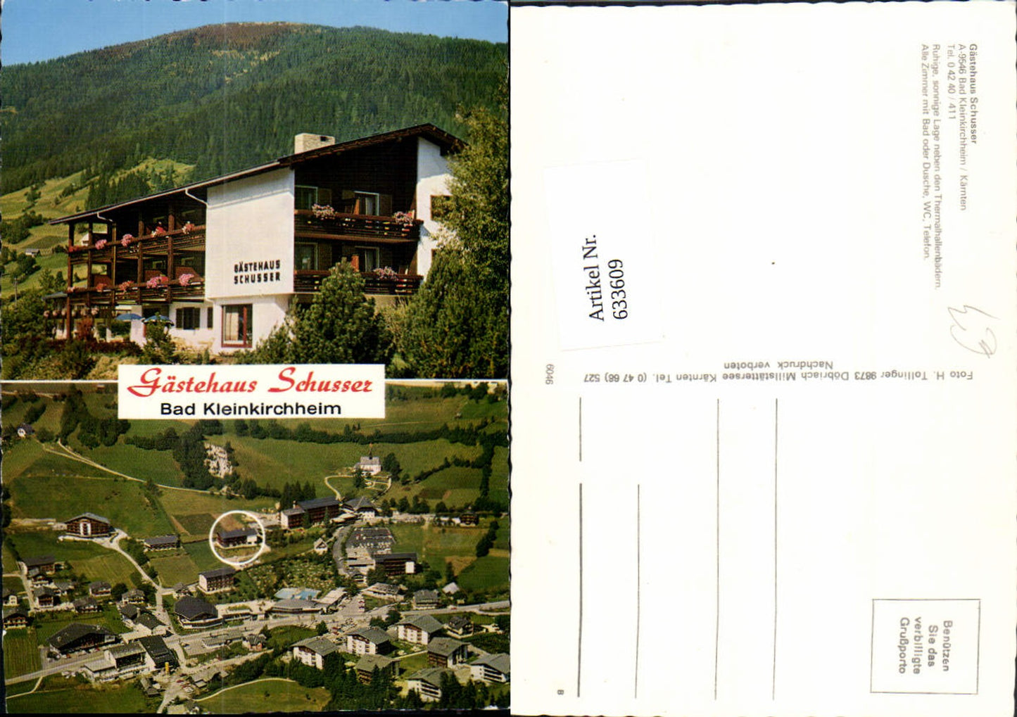 633609,Mehrbild Ak Bad Kleinkirchheim Gästehaus Schusser
