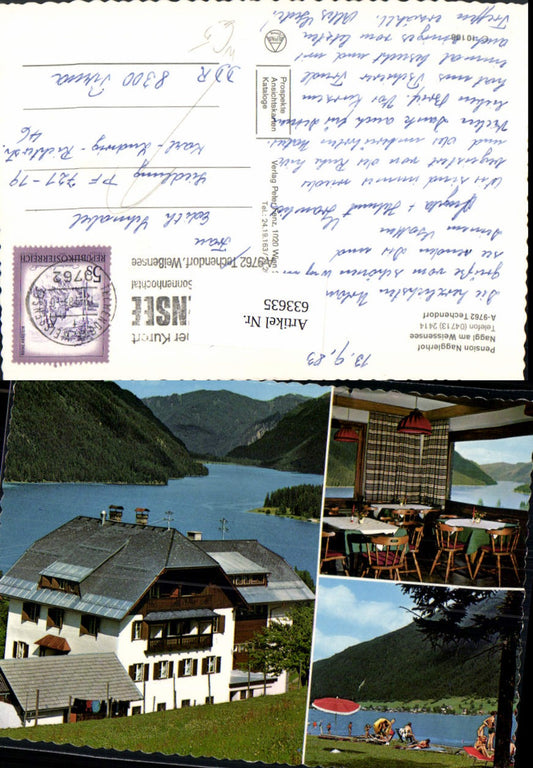 633635,Mehrbild Ak Naggl a. Weißensee Pension Nagglerhof