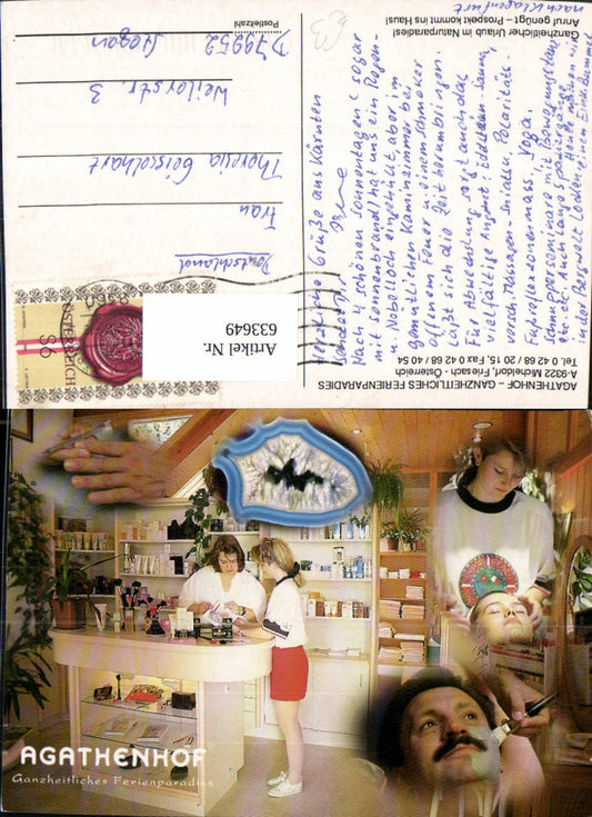 633649,Mehrbild Ak Micheldorf Friesach Agasthenhof Kosmetik