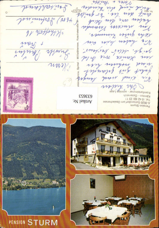 633653,Mehrbild Ak Sattendorf a. Ossiachersee Pension Sturm Treffen am Ossiacher See